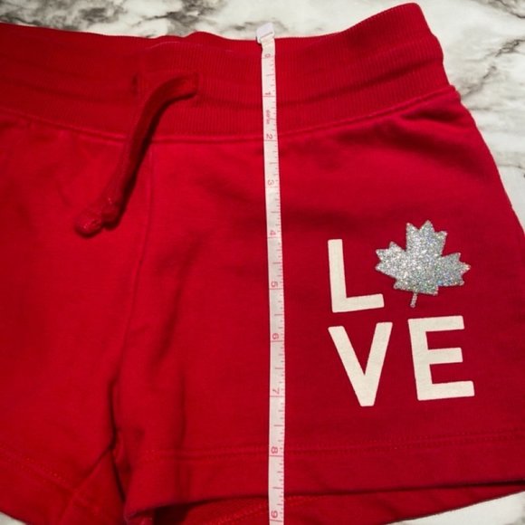 🎀 3 for $25 Joe Fresh Girl's Shorts Love Canada Size M GUC - Picture 7 of 12